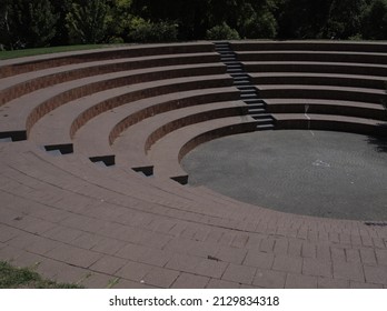 An Outdoor Amphitheatre At A Park