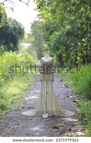 Outdoor army colored wedding dress wedding dress bride