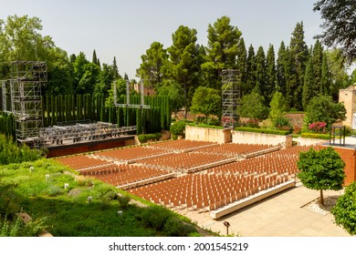 Outdoor Auditorium, Bright, Sunny Day 