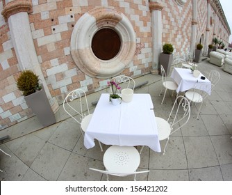 Outdoor Bar Tables Above Basilica Palladiana Stock Photo 156421202