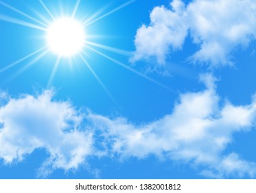 outdoor blue sky white clouds sunny day - Shutterstock ID 1382001812