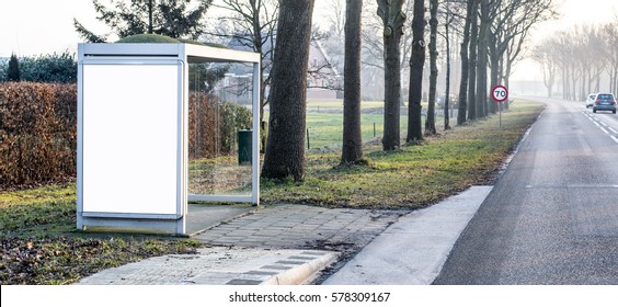 Outdoor Bus Stop Billboard Design