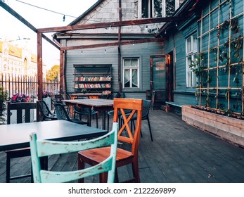 Outdoor Cafe In Riga Latvia