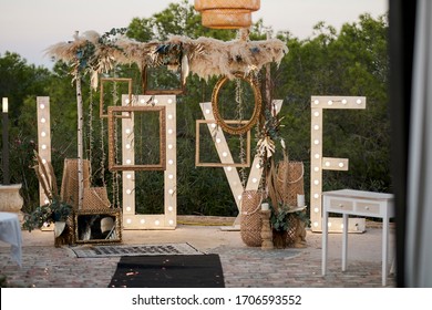 Outdoor Civil Wedding Boho Decoration