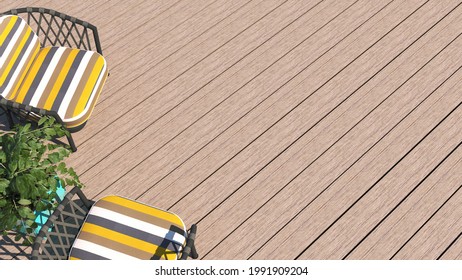 Outdoor Composite Wood Decking Terrace