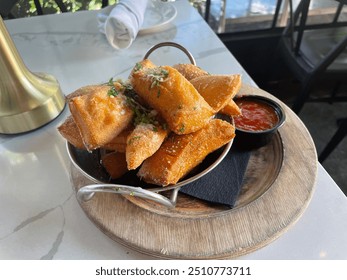 Outdoor Dining Appetizer In San Diego California  - Powered by Shutterstock