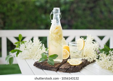 Outdoor Elderflower Syrup