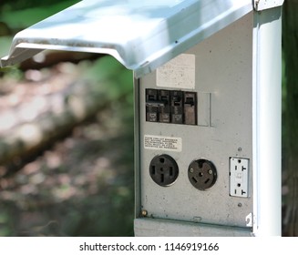 Outdoor Electrical Recepticle Panel For RV Hook Up