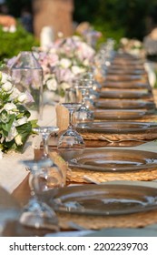 Outdoor Engagement Dinner, Fancy Dinner Table