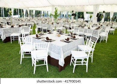 Outdoor Event Or Wedding Reception