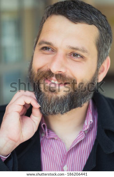 Outdoor Fashion Male Portrait Stock Photo (Edit Now) 186206441
