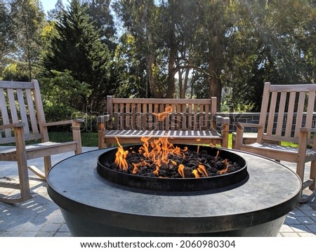 Outdoor Firepit in Nature, Seats