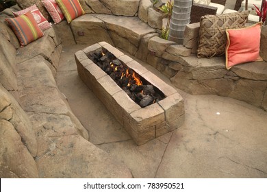 Outdoor Fireplace - Fire 