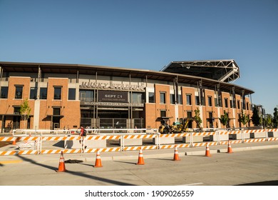 Outdoor Football Stadium In Seattle, Husky Stadium (officially Alaska Airlines Field At Husky Stadium For Sponsorship Purposes). Washington, United States. August 2019.