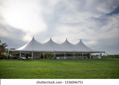 Outdoor Four Top Tent For Event At Winery