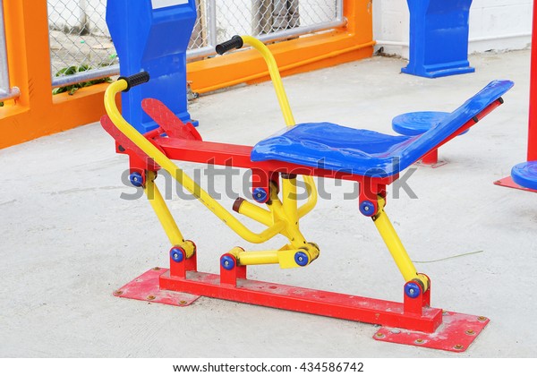 Outdoor Gym Thailand Colorful Outdoor Fitness Stock Photo