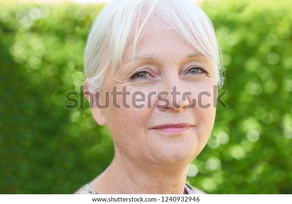 Outdoor Head Shoulders Portrait Serious Senior Stock Photo 1240932946 ...