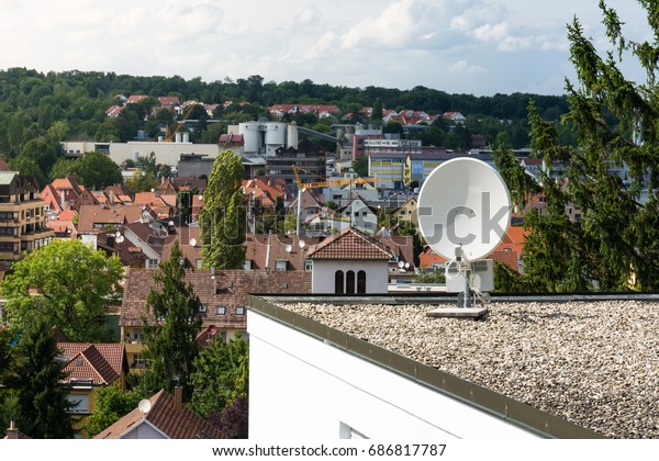 outdoor satellite dish