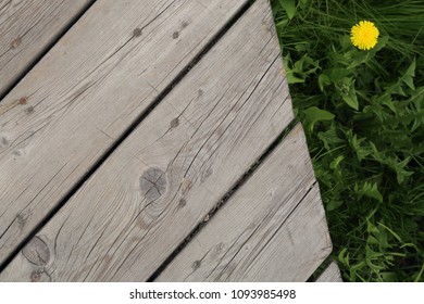 Outdoor image of wooden walkway in the park, Moscow, Russia. - Shutterstock ID 1093985498