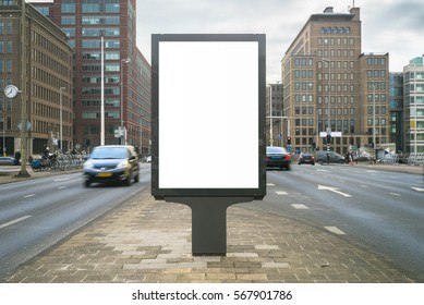 Outdoor Kiosk Advertising Mockup