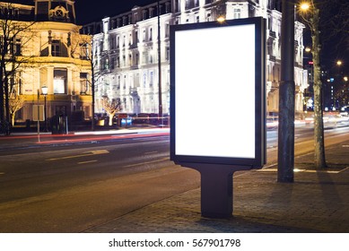 Outdoor Kiosk Advertising Mockup