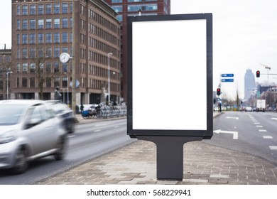 Outdoor Kiosk Advertising Mockup