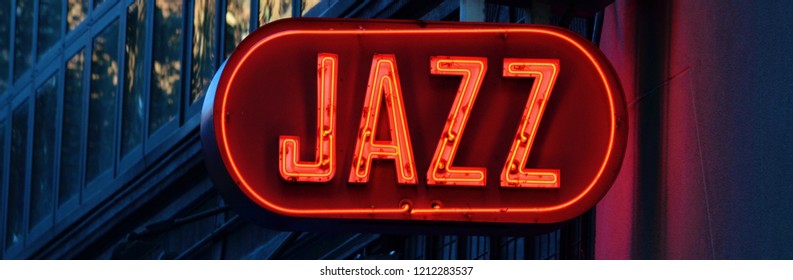 Outdoor Neon Sign Jazz  - Powered by Shutterstock