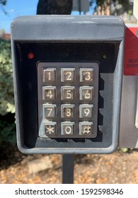 Outdoor Number Keypad For A Gate