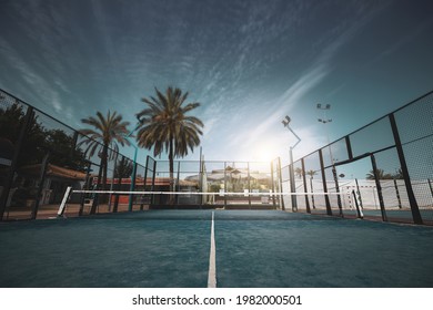 An Outdoor Paddle Tennis Court