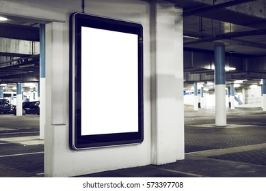 Outdoor Parking Advertising Abri Billboard Kiosk
