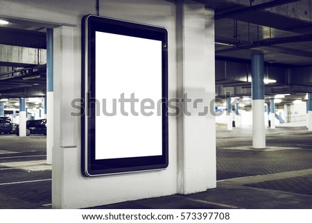 outdoor parking advertising abri billboard kiosk

