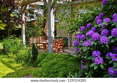Similar – Image, Stock Photo Spring flowers on dining table in b&w