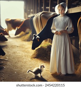 Outdoor Photo Cute 5-year-old Amish Boy AI-generated image 2462478257 ...