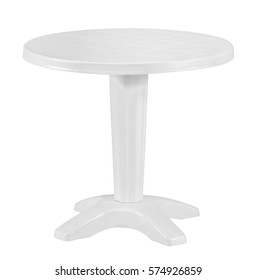 Outdoor Plastic Table Isolated