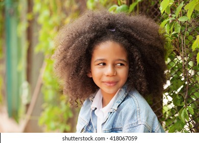 Outdoor Portrait Beautiful Little Girl Stock Photo 418067059 | Shutterstock