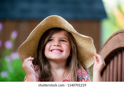 little girl floppy hat