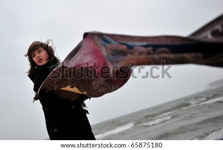 Similar – Image, Stock Photo Any ghosts? Fog Mysterious