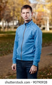 Outdoor Portrait Of A Young Man In A Sport Jacket - Shallow DOF