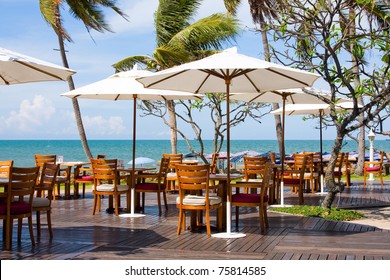 Outdoor Restaurant At The Beach . Thailand .