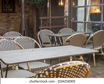 Outdoor Resturant Waiting For Customers