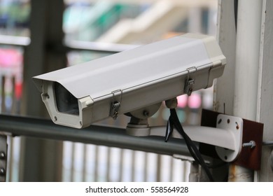 Outdoor Security Camera Installed For Public Safety