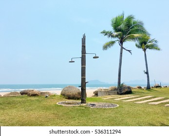 Outdoor Shower At The Beach