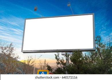 Outdoor Or Street Advertising  Banner Of Billboard Mockup