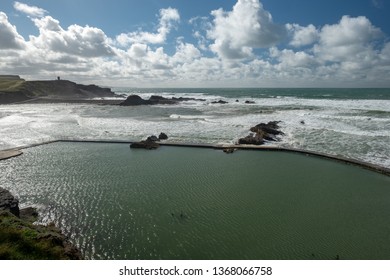 Outdoor Swimming Pool Bude Cornwall England's Uk 