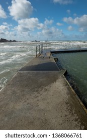 Outdoor Swimming Pool Bude Cornwall England's Uk 