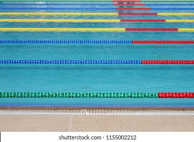 Outdoor Swimming Pool -- With Clearly Marked Lanes For Competitions