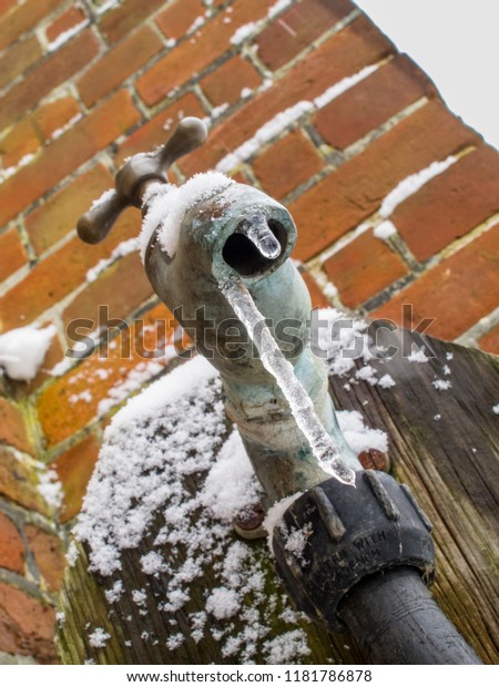 Outdoor Tap Faucet Fitted Outside Brick Stock Photo Edit Now