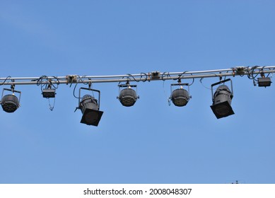 Outdoor Theater Lights In Fort Recovery Ohio Park