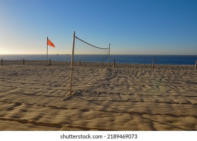 Outdoor Volleyball Court In The Beach