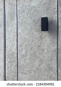 Outdoor Wall Lamp On A Light Grey Wall